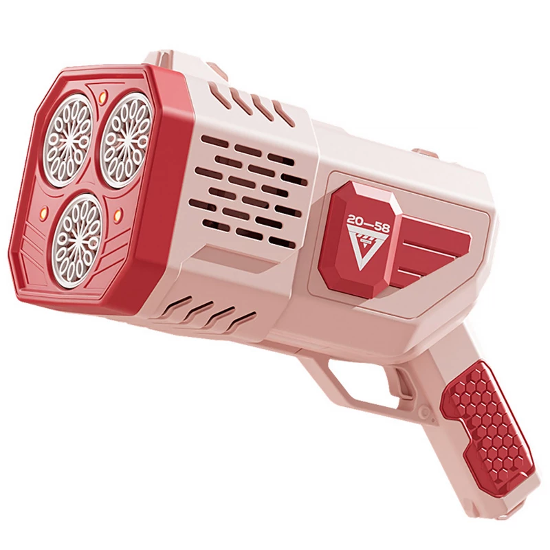 Пістолет з мильними бульбашками SHT 333-16 на 36 отворів + 2xbottle 150ml – Pink. Фото 2 з 5