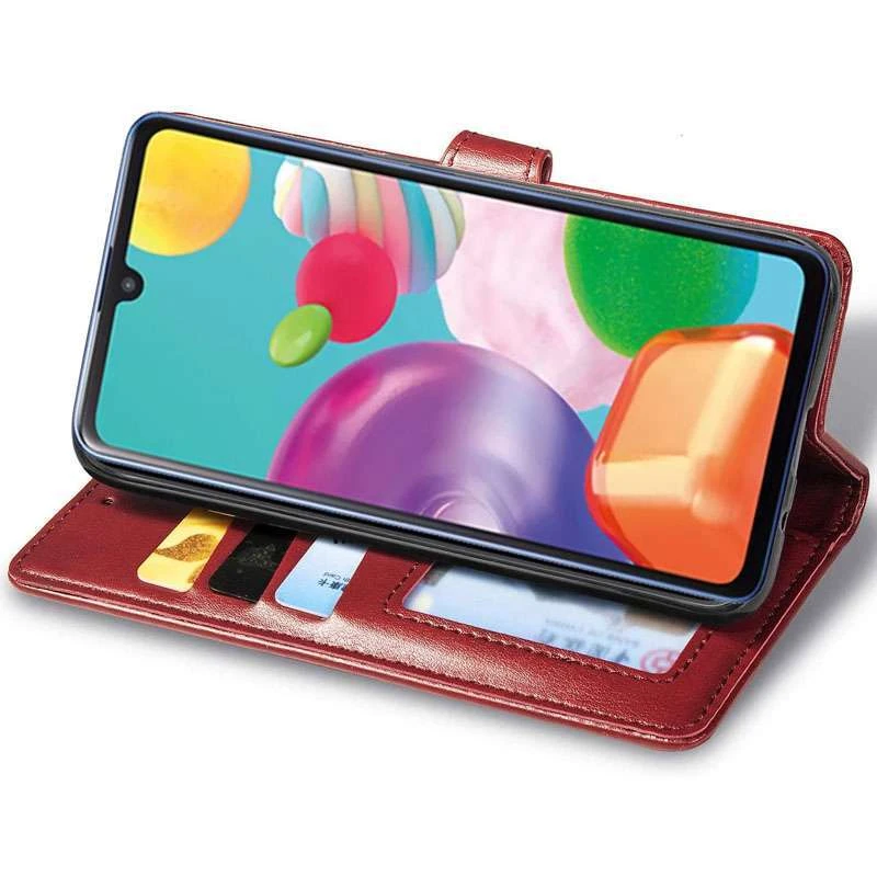 Чохол-книжка GETMAN Gallant  на Xiaomi Redmi 9 – Червоний. Фото 4 з 5