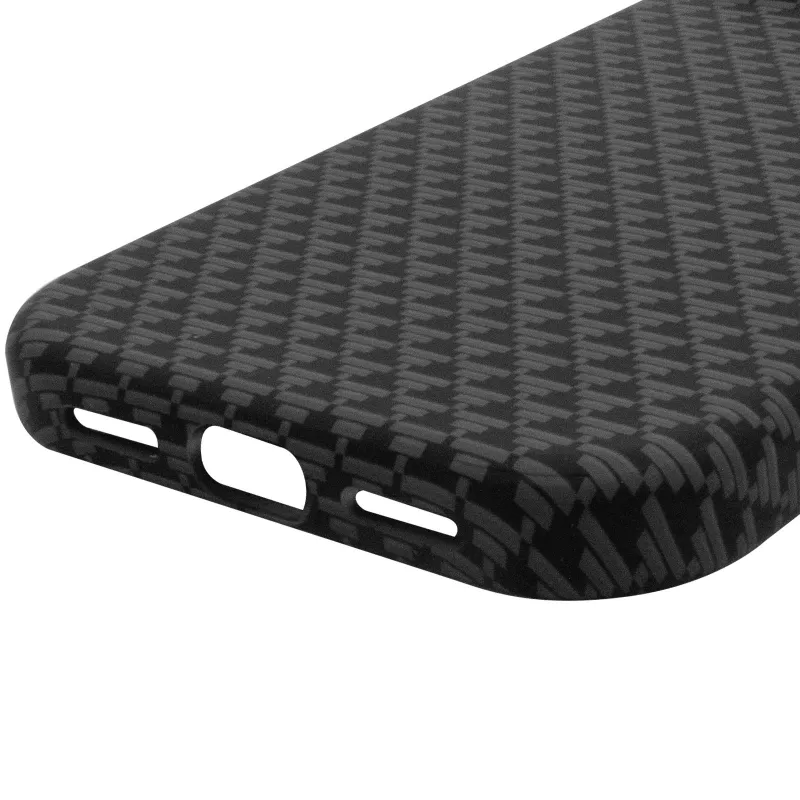 Чехол TPU+PC KVZV Triangular Pattern with Magnetic Fit для Apple iPhone 17 Pro (6.3") – Black. Фото 7 из 7