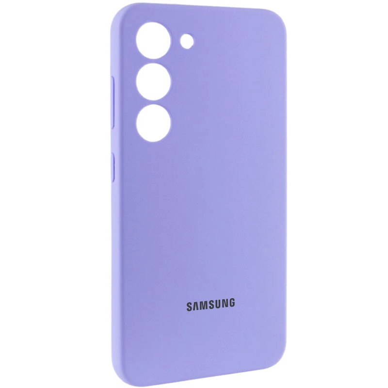 Чохол Silicone Case Lakshmi Premium L з закритою камерою на Samsung Galaxy S24 – Бузковий / Dasheen. Фото 3 з 12