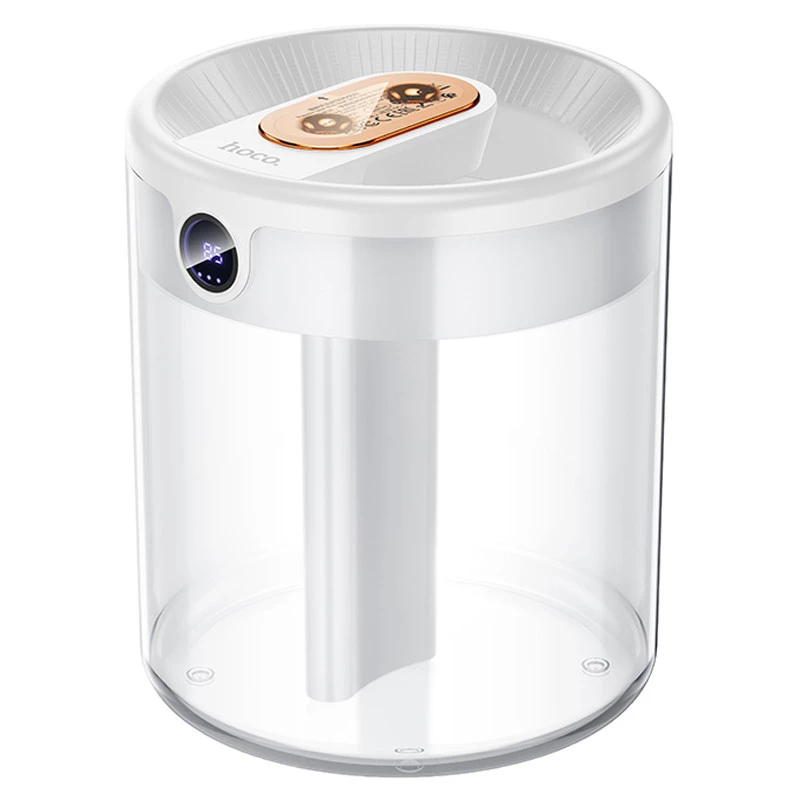Зволожувач повітря Hoco HX31 Dual spray humidifier with digital display – White. Фото 1 з 8
