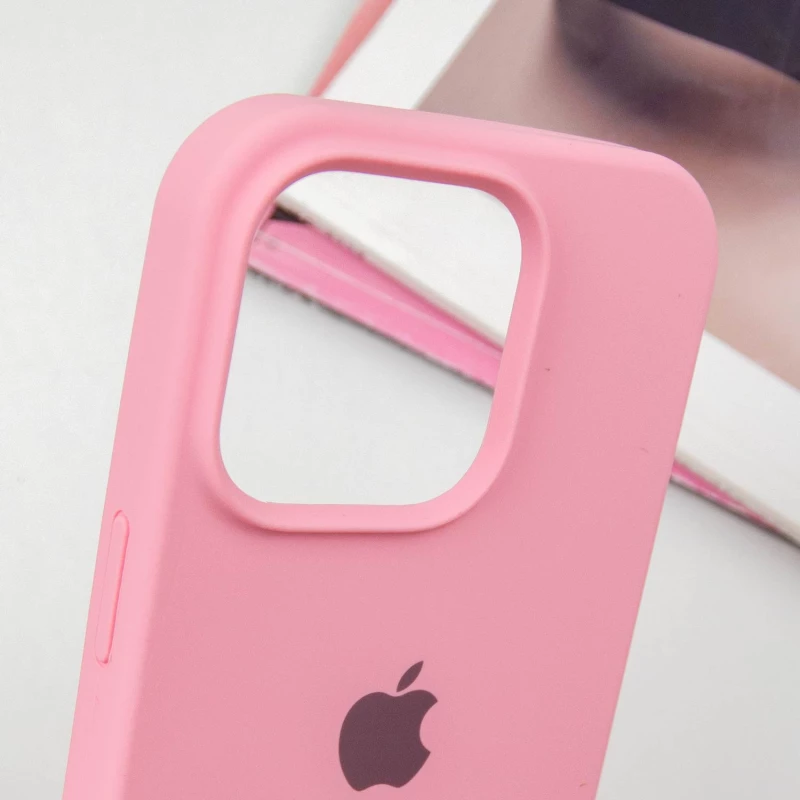 Чехол Silicone Case с закрытым низом для Apple iPhone 14 Pro Max (6.7") – Розовый / Pink. Фото 9 из 12