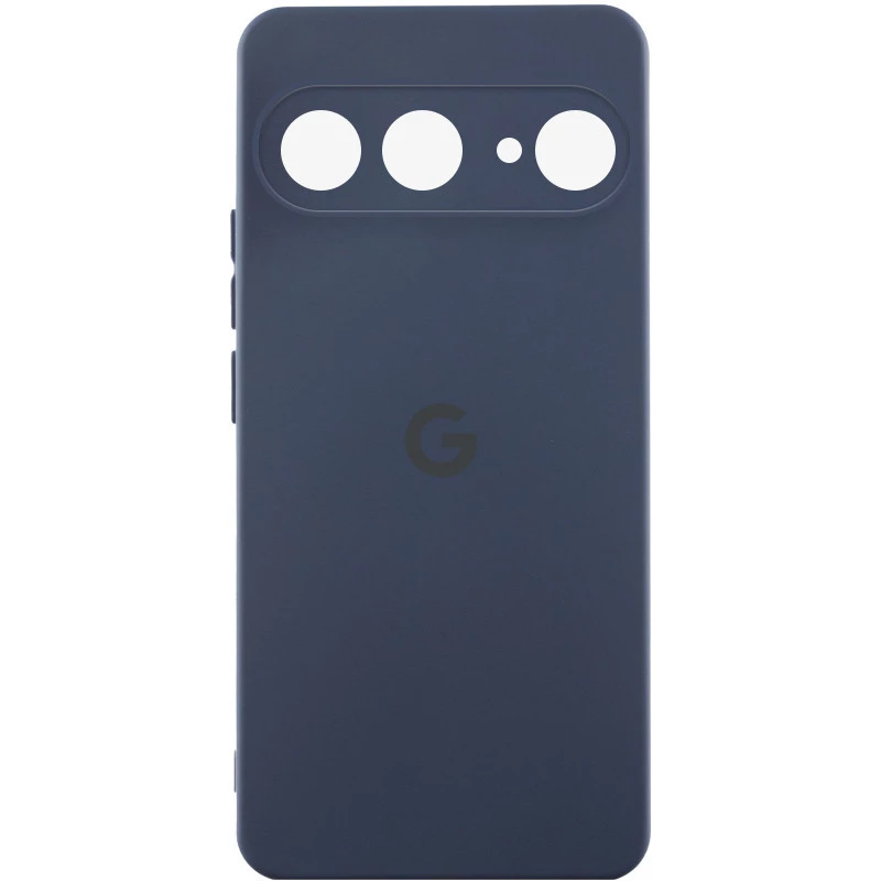 Чохол Silicone Case Lakshmi Premium L з закритою камерою на Google Pixel 9 – Темно-синій / Midnight blue. Фото 1 з 6