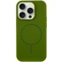 Чохол Silicone Armor Max no logo with MagSafe для Apple iPhone 12 (6.1") – Зелений / Dark Olive. Фото 2 з 7