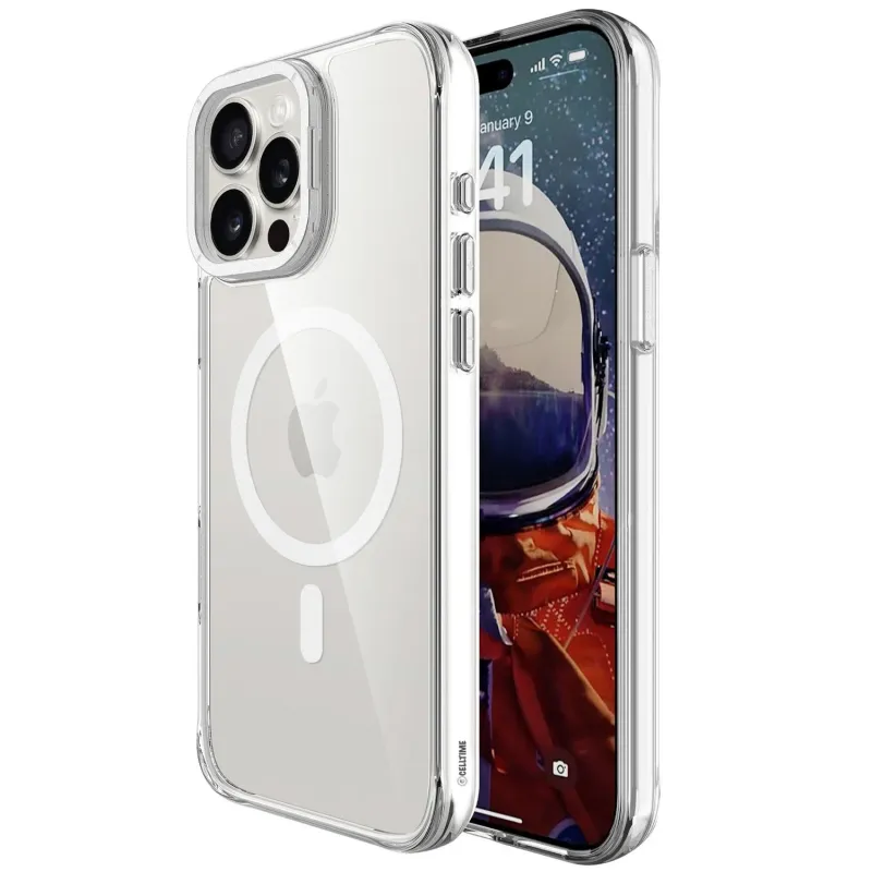 Чохол TPU Space Case Apex with Magnetic Fit для Apple iPhone 15 Pro (6.1") – silver. Фото 7 з 9