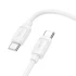 Дата кабель Hoco X115 Surpass Type-C to Type-C 60W (1m) – White. Фото 3 з 5