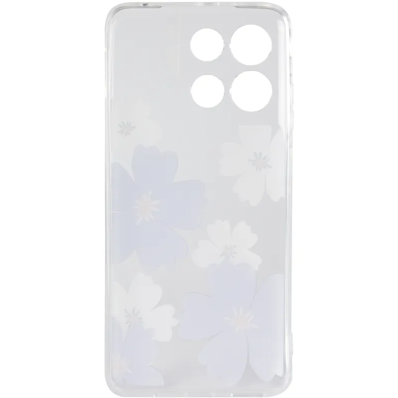 Чохол TPU Clear Joy для Motorola Moto G17 Power – Pastel Daisies. Фото 4 з 6