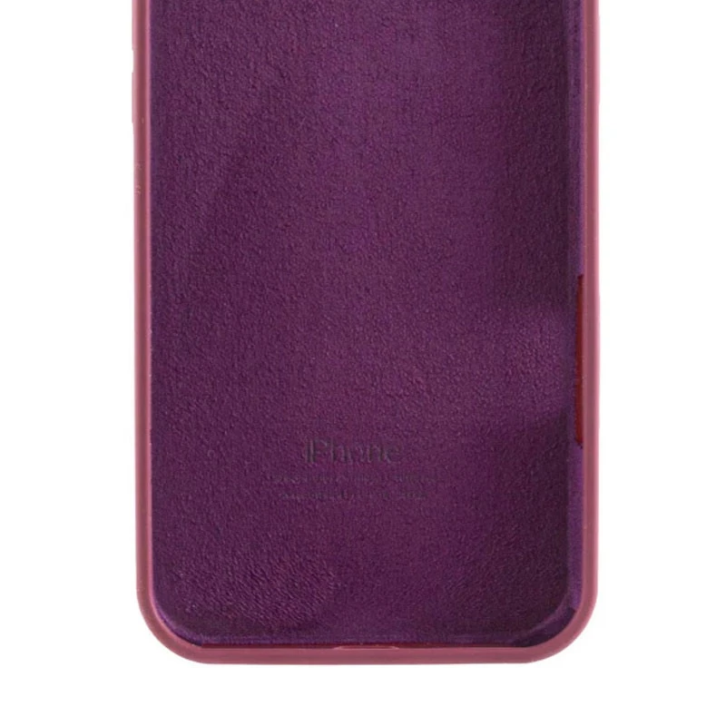Чохол Silicone Case з закритим низом на Apple iPhone 17e (6.1") – Бордовий / Plum. Фото 6 з 6