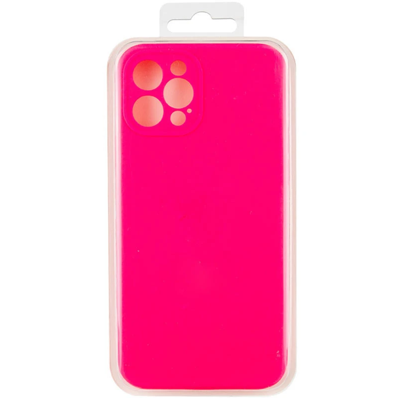 Чехол с защитой камеры Silicone Case для Apple iPhone 12 Pro Max (6.7") – Розовый / Barbie pink. Фото 6 из 6