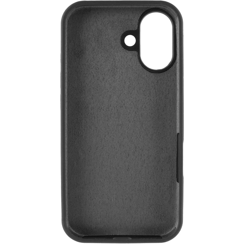 Чехол Silicone Case с закрытым низом для Apple iPhone 17 (6.3") – Черный / Black. Фото 4 из 6