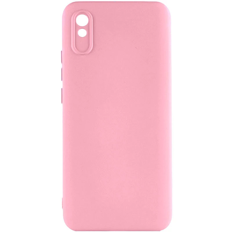 Кольоровий силіконовий чохол GETMAN із закритою камерою для Xiaomi Redmi 9A – Рожевий / Pink. Фото 1 з 3
