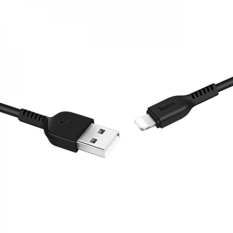 

Дата кабель Hoco X13 USB to Lightning (1m) (Черный), Чорний