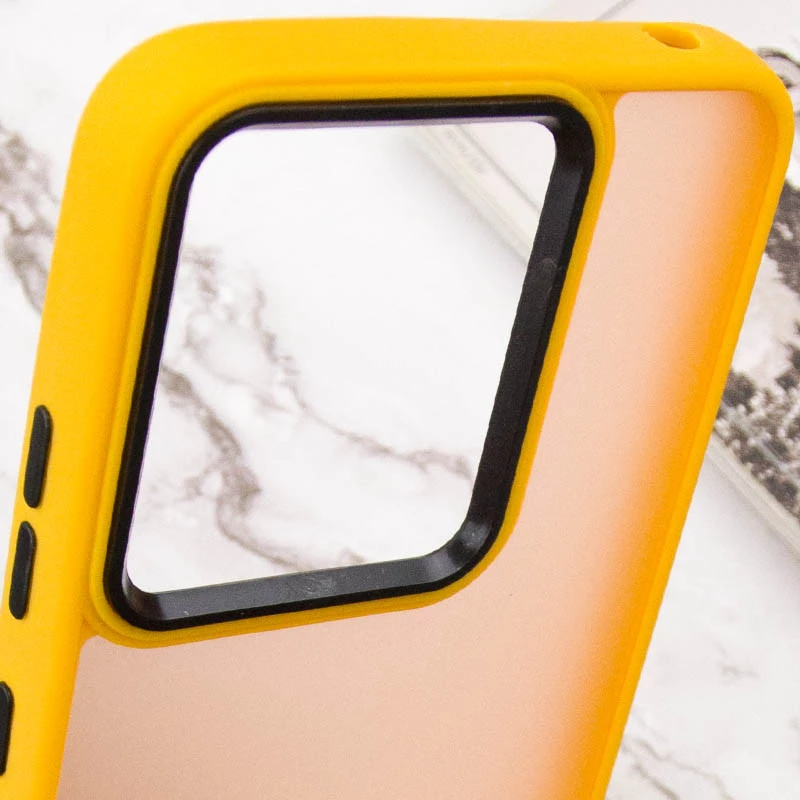 Чохол TPU+PC Lyon Frosted на Xiaomi Redmi 13C – Orange. Фото 5 з 6