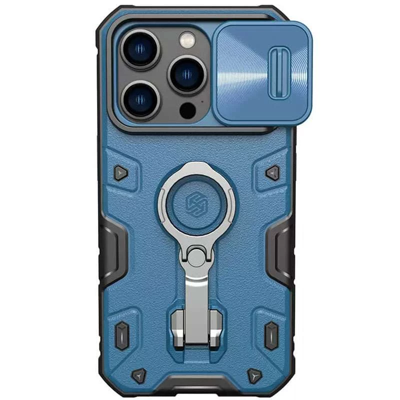 

TPU+PC чохол Nillkin CamShield Armor Pro (шторка для камери) на Apple iPhone 14 Pro (6.1") (Синій)