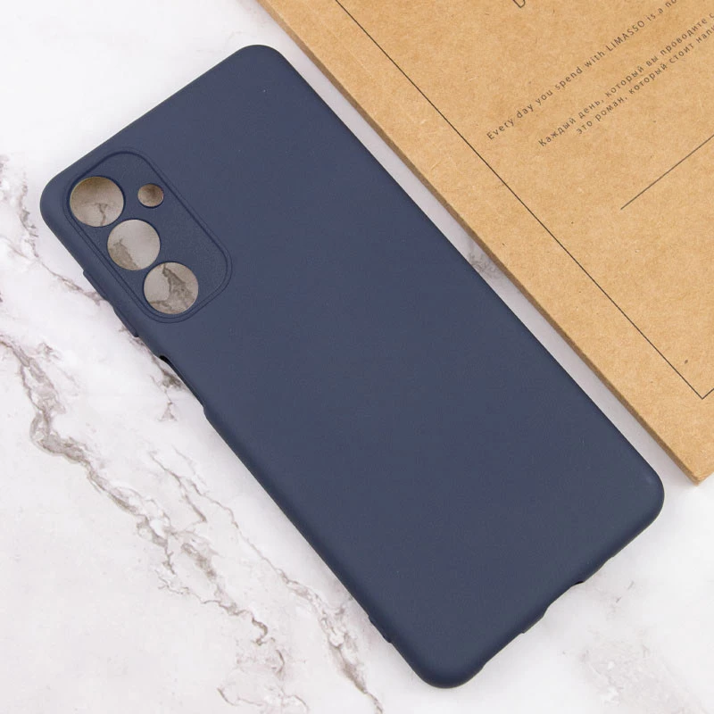 Чохол Silicone Case Lakshmi з закритою камерою на Samsung Galaxy A24 4G – Синій / Midnight Blue. Фото 6 з 6