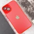 Силіконовий сапфіровий чохол з захистом камери на Apple iPhone 14 (6.1") – Червоний / Red. Фото 7 з 8