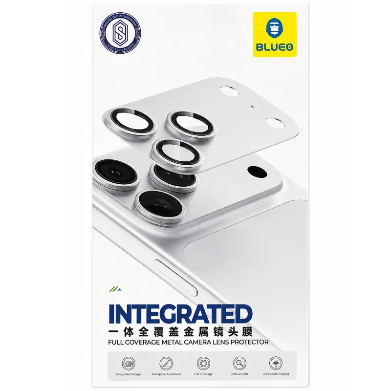 Защитное стекло BlueO Metal Block на камеру для Apple iPhone 18 Pro – Бордовый / Deep Cherry. Фото 2 из 2