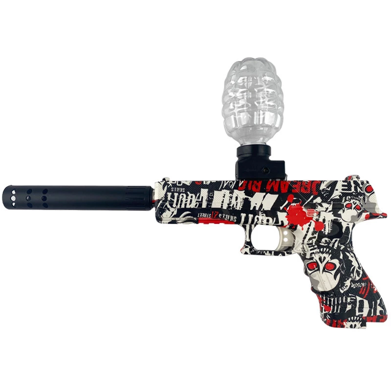 Пістолет на гідрогелевих кульках (орбізах) Glokk – Black / Red. Фото 1 з 2