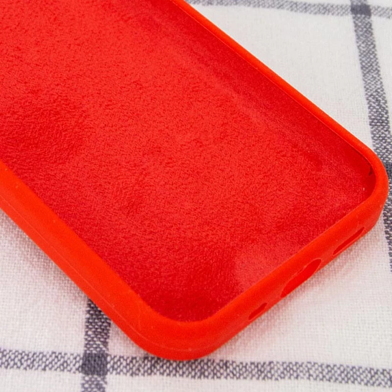 Чехол с закрытым низом Silicone Case для Apple iPhone 14 (6.1") – Красный / Red. Фото 3 из 3