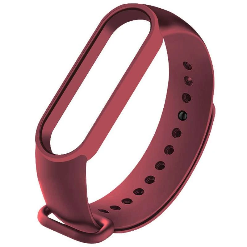 

Силіконовий ремінець для Xiaomi Mi Band 5 / 6 (Бордовий / Maroon)