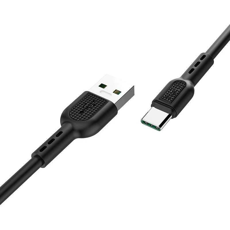 

Дата кабель Hoco X33 Surge USB to Type-C (1m) (Черный), Чорний