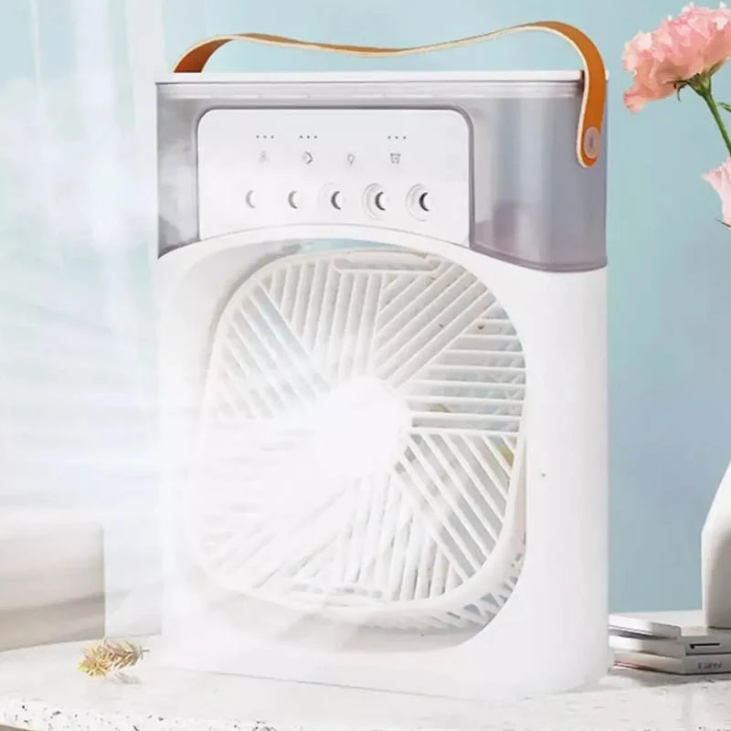 Портативний вентилятор Mini Cool Fan з розпилювальним охолодженням – White. Фото 3 з 6