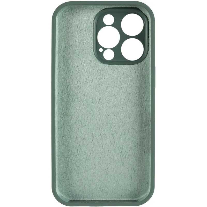 Чохол Silk Full Camera Protective (AA) NO LOGO для Apple iPhone 13 Pro (6.1") – Зелений / Pine green. Фото 6 з 8