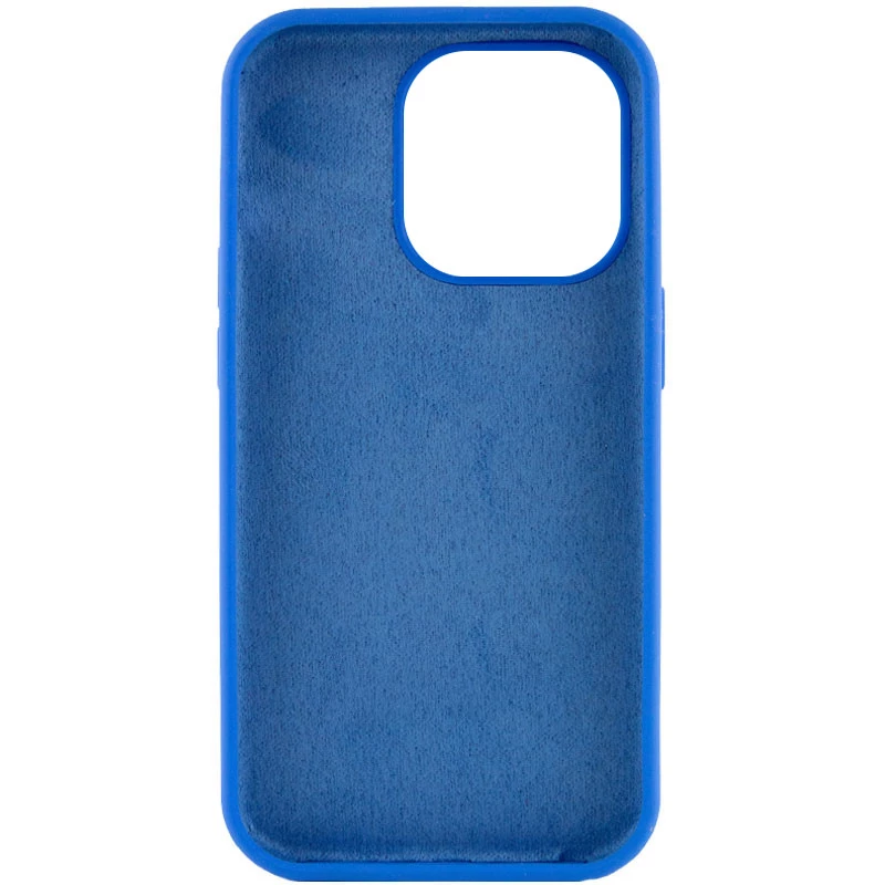 Чохол з закритим низом Silicone Case на Apple iPhone 14 Pro Max (6.7") – Синій / Capri Blue. Фото 5 з 7