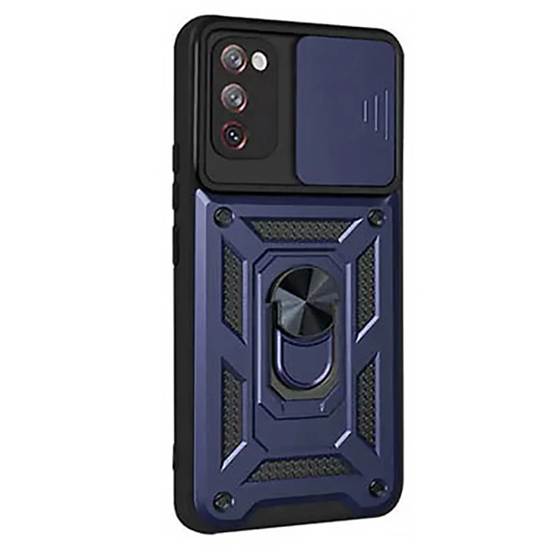 Протиударний чохол Serge Ring з захистом камери на Samsung Galaxy S20 FE – Синій. Фото 9 з 10