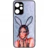 Стеклянный чехол Prisma Ladies на Realme C35 – Rabbit. Фото 2 из 2