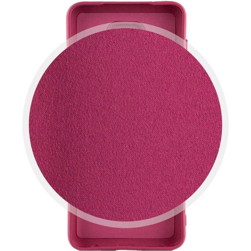 Цветной силиконовый чехол GETMAN с закрытой камерой на Xiaomi Redmi Note 9s / Note 9 Pro / Note 9 Pro Max – Бордовый / Marsala. Фото 3 из 4