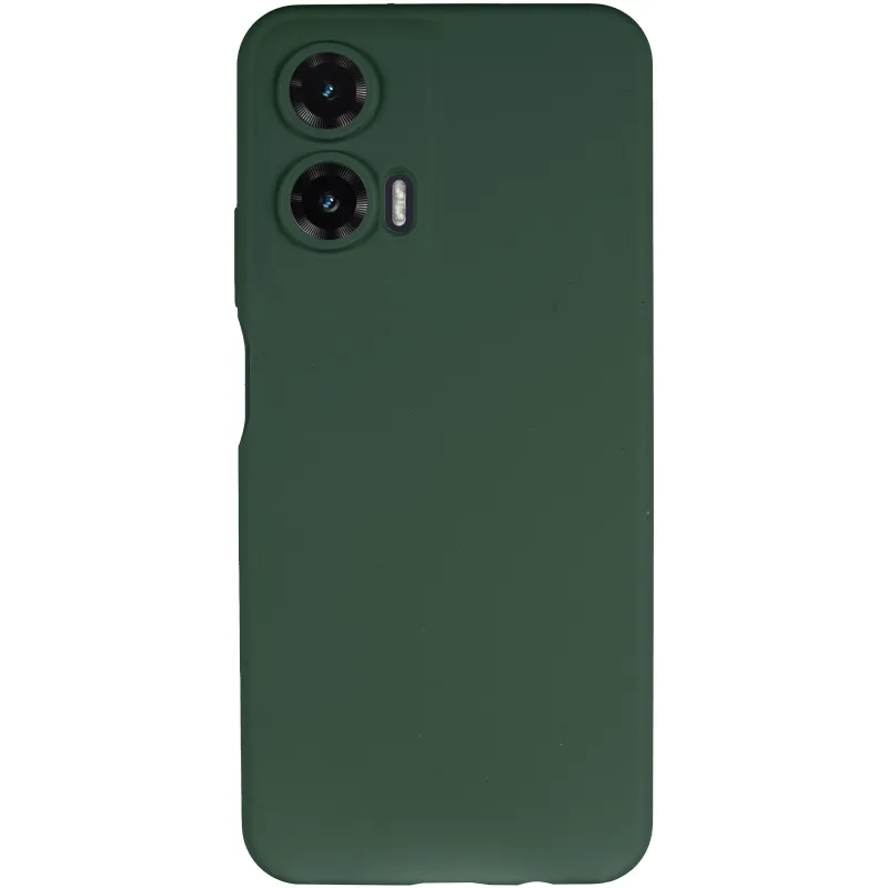 Чехол Silicone Case Lakshmi Premium з закритою камерою на Motorola Moto G35 – Зеленый / Cyprus Green. Фото 4 из 8