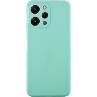 Кольоровий силіконовий чохол із захистом камери на Xiaomi Redmi 12 — Зелений / Menthol