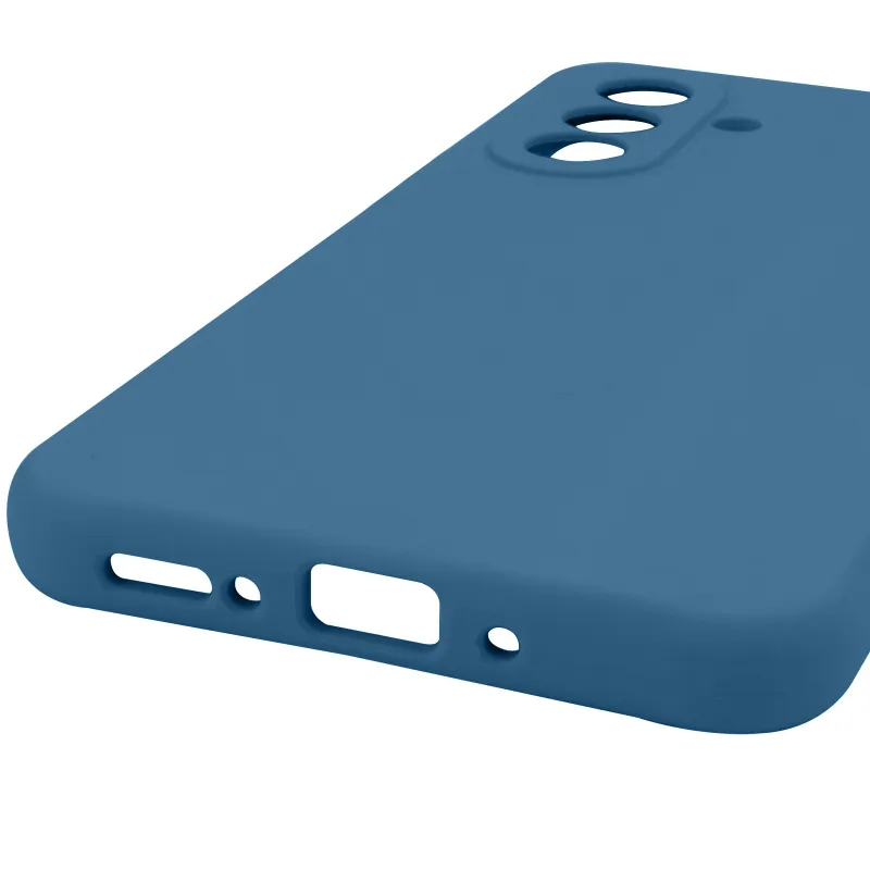 Чохол Silicone Case Lakshmi Premium із закритою камерою для Samsung Galaxy A56 5G – Синій / Denim Blue. Фото 9 з 9