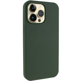Чехол с закрытым низом Silicone Case для Apple iPhone 13 Pro (6.1") — Зеленый / Cyprus Green