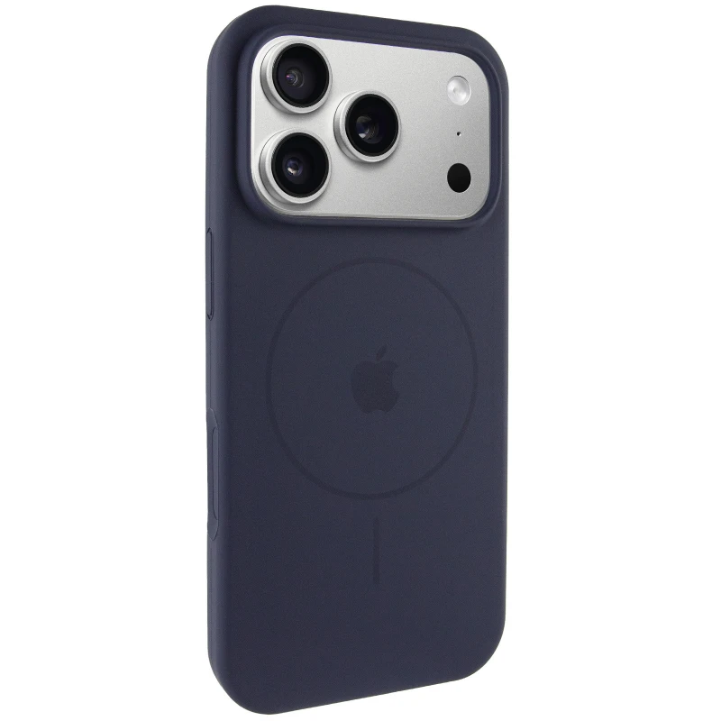 Чохол Silicone Case Full Protective (AA) V2 with MagSafe для Apple iPhone 17 Pro (6.3") – Темно-синій / Midnight blue. Фото 1 з 11