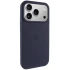 Чохол Silicone Case Full Protective (AA) V2 with MagSafe для Apple iPhone 17 Pro (6.3") – Темно-синій / Midnight blue. Фото 1 з 11
