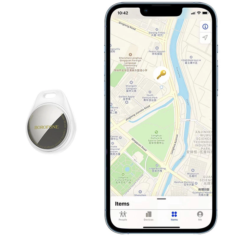 Трекер BOROFONE BC100 Ingenioso intelligent positioning anti-lost – White. Фото 7 з 8