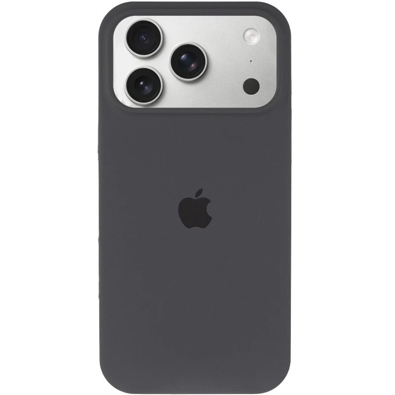Чохол Silicone Case з закритим низом на Apple iPhone 17 Pro Max (6.9") – Сірий / Dark Gray. Фото 3 з 6