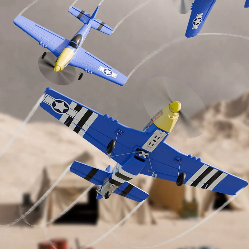 Літак на радіокеруванні SCHE W551 Four-channel Stunt Fighter – Blue. Фото 5 з 6