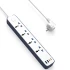 Подовжувач WIWU S007 Power Strip PD20W (2USB-A/2C/4xSocket) (2m) – White. Фото 1 з 4