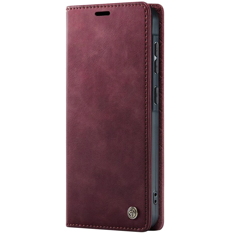 Кожаный чехол-книжка CaseMe Velvet Matte для Samsung Galaxy S26 Ultra – Red. Фото 1 из 5