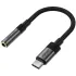 Перехідник Acefast J12 Type-C male to AUX 3.5mm female – Black. Фото 5 з 5