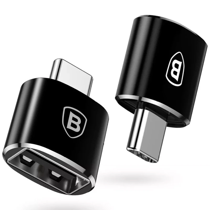 

Перехідник Baseus USB Female To Type-C Male Adapter Converter (Чорний)