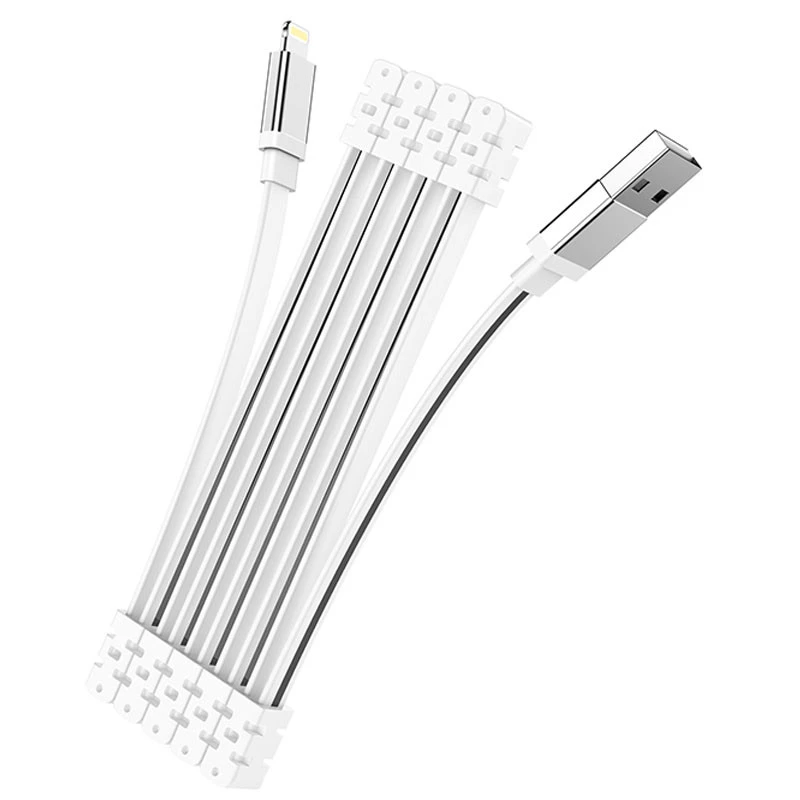 Дата кабель Hoco U103 Magnetic Absorption USB to Lightning (1m) – White. Фото 3 з 5
