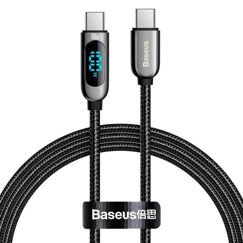 

Дата кабель Baseus Display Type-C to Type-C 100W (1m) (CATSK-B0) (Black)