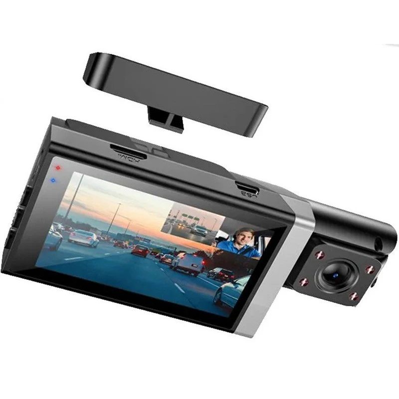 Видеорегистратор Hoco DI64 3-inch screen display driving recorder (720P) – Black. Фото 3 из 5