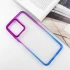 Силіконовий чохол фреш на Xiaomi Redmi 12 – Синій / Фіолетовий. Фото 3 з 9