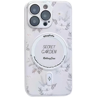TPU+PC чехол Secret Garden с MagSafe для Apple iPhone 16 Pro фото 1 из 1