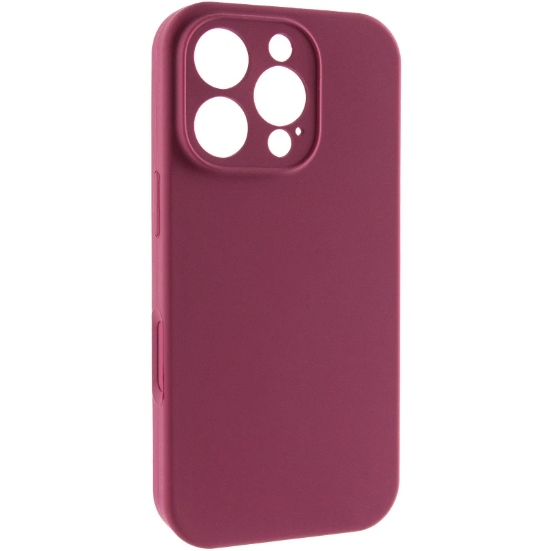 Чехол Silk Full Camera Protective (AA) NO LOGO для Apple iPhone 16 Pro Max – Бордовый / Plum. Фото 1 из 7